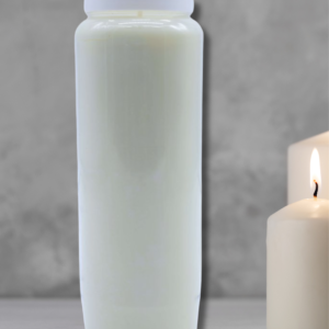 bougie neuvaine blanche