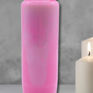 Bougie neuvaine unie rose