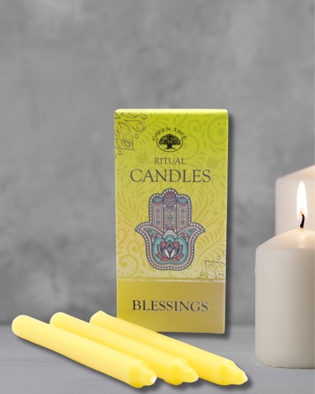 Bougies rituel bénédiction