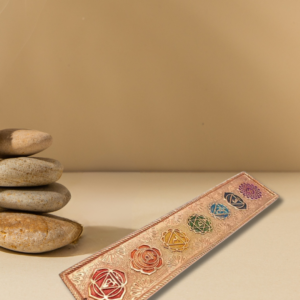 Porte-encens en métal – 7 chakras