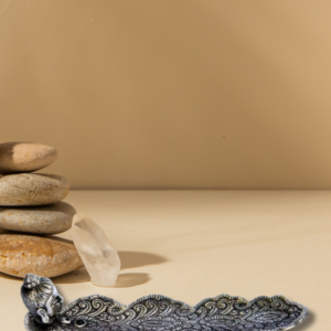 Porte-encens en métal Bouddha