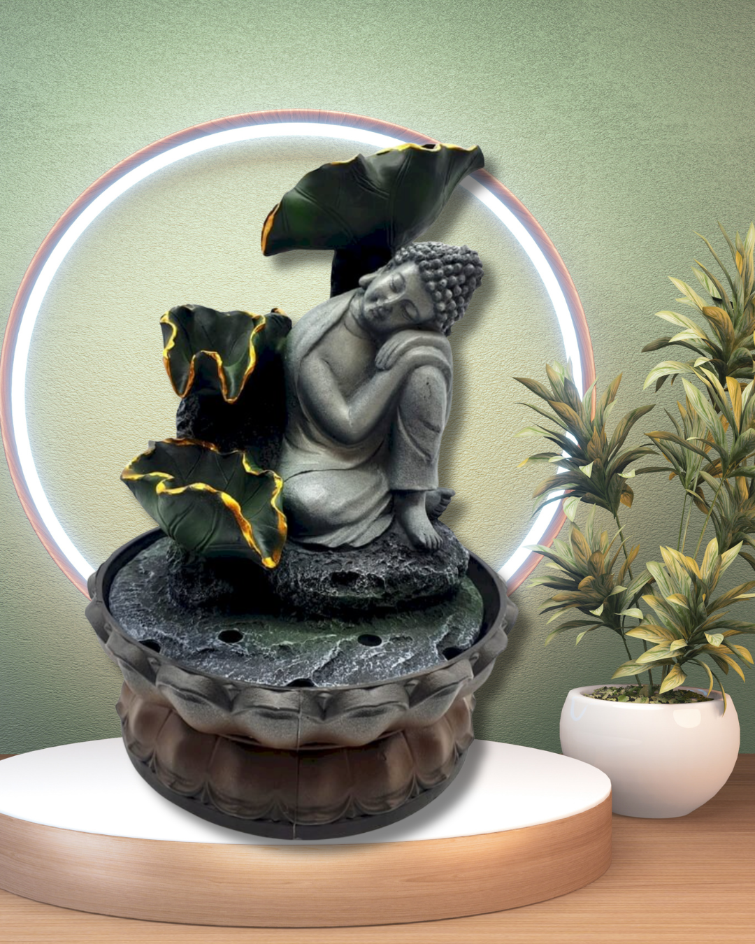 Bouddha Couché sur Genou